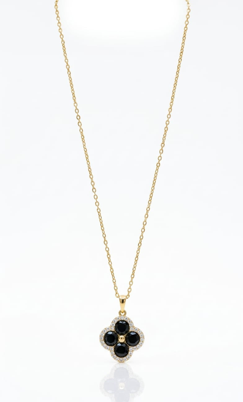 Black Floret Pendant