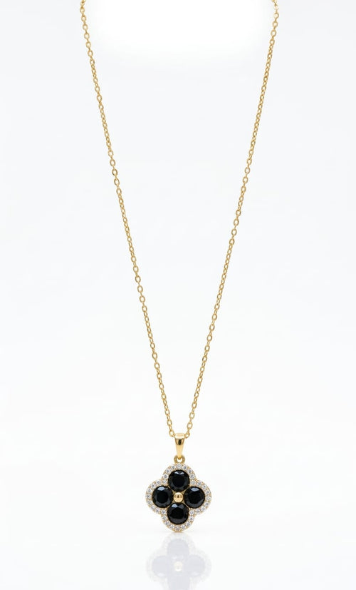 Black Floret Pendant