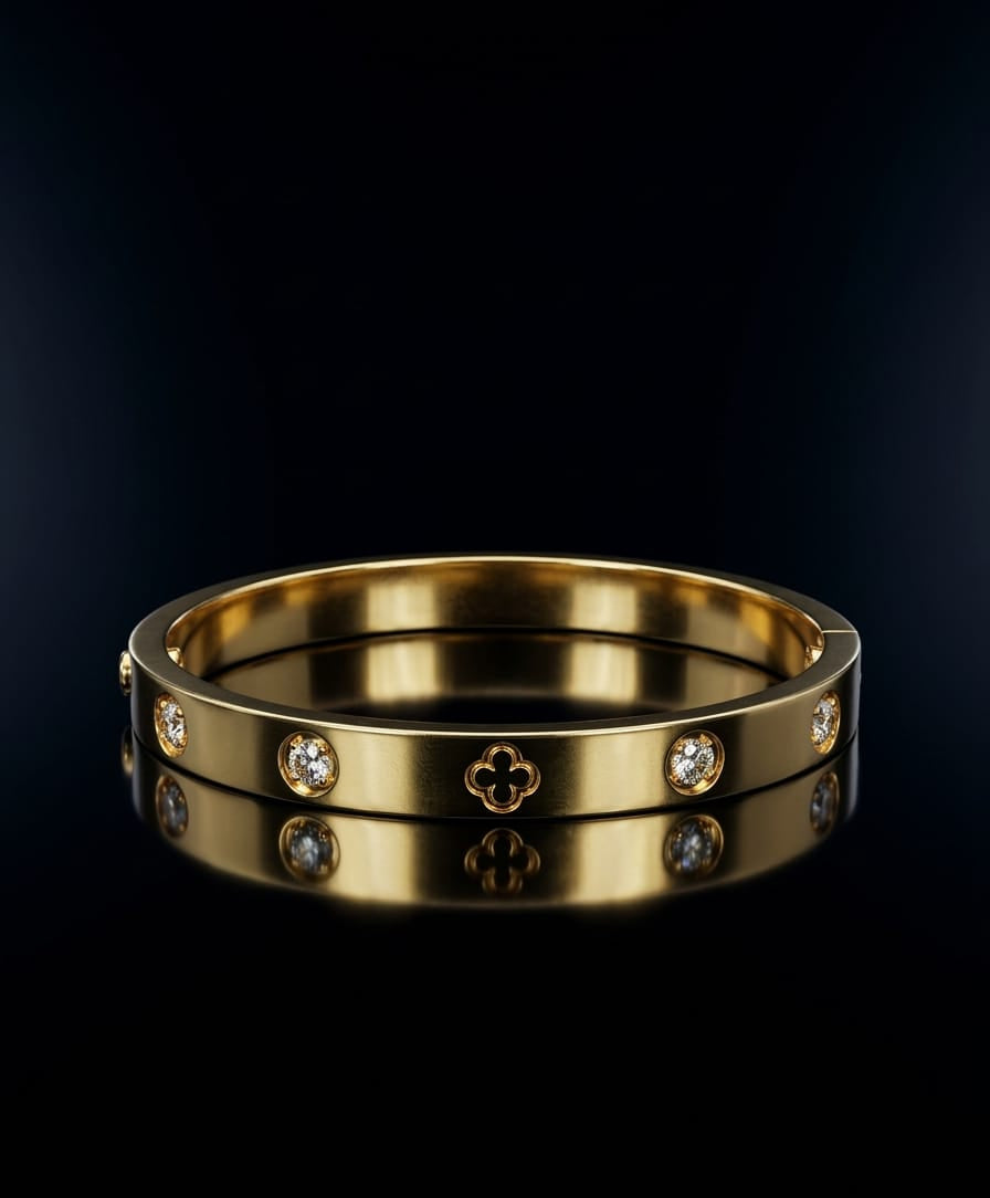 Aura Clover Bangle