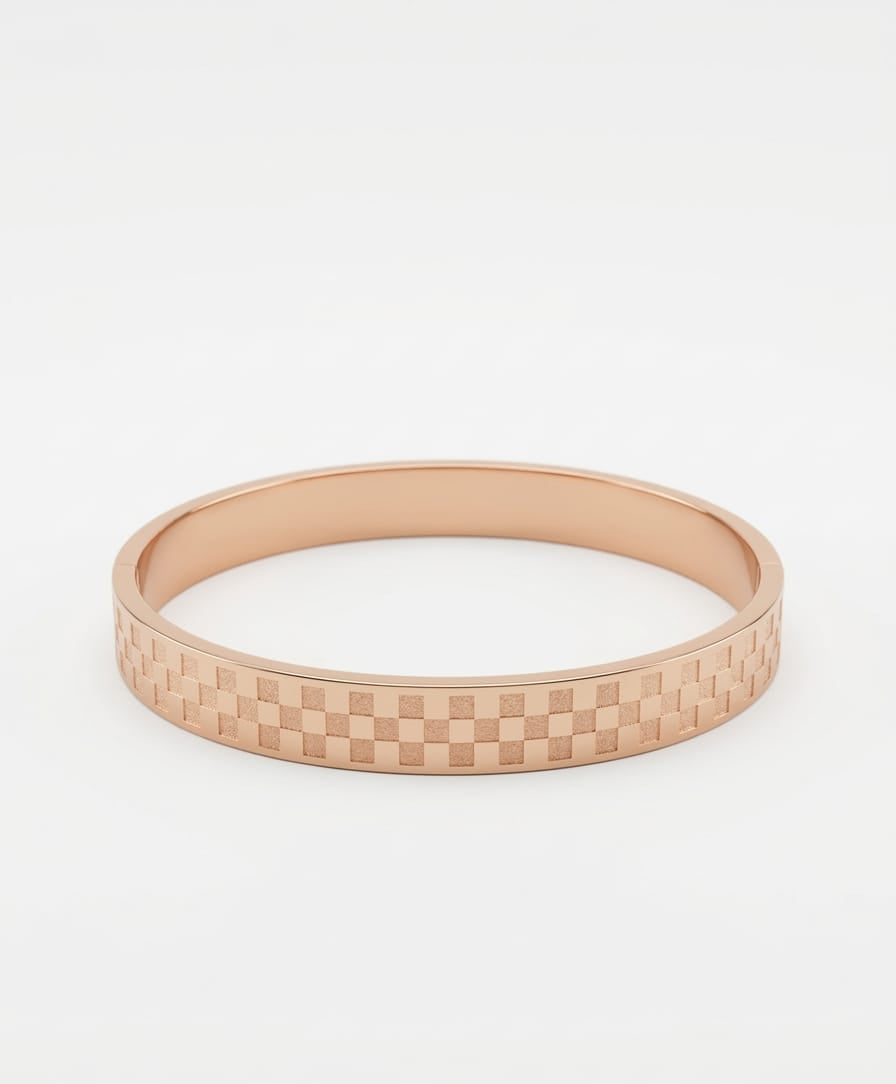 Blush Geometry Bangle