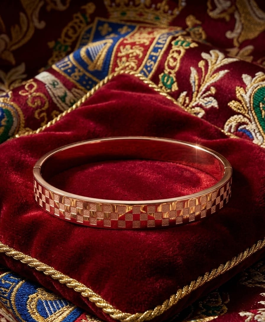 Blush Geometry Bangle