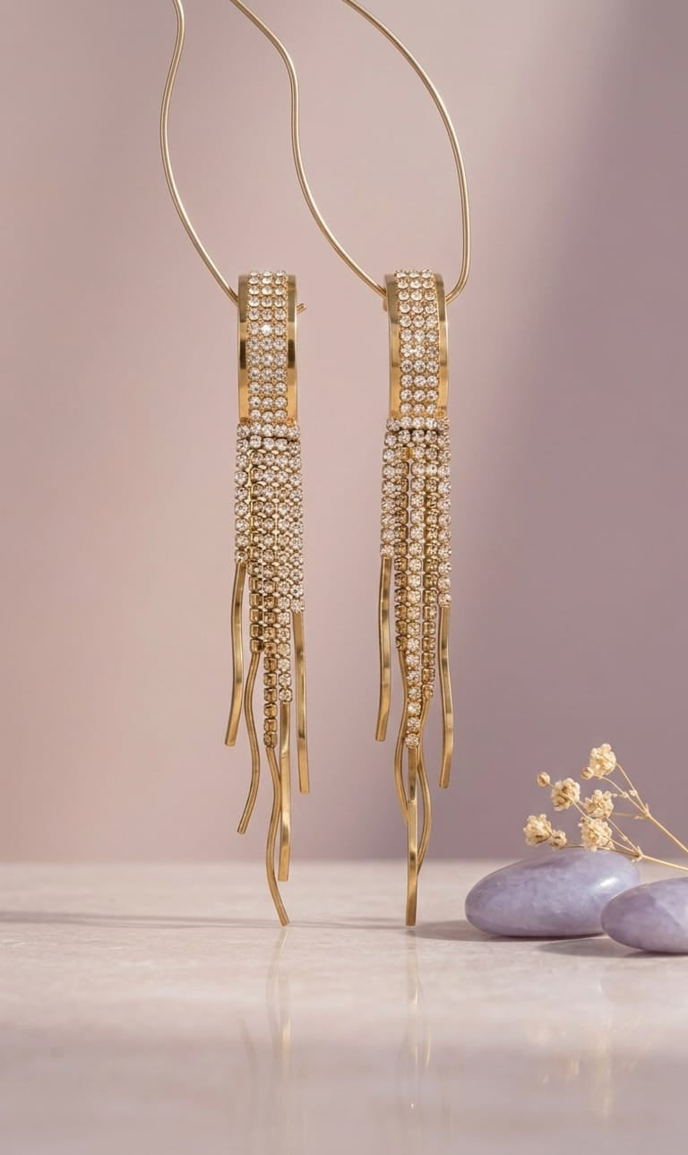 Crystal Flow Earring
