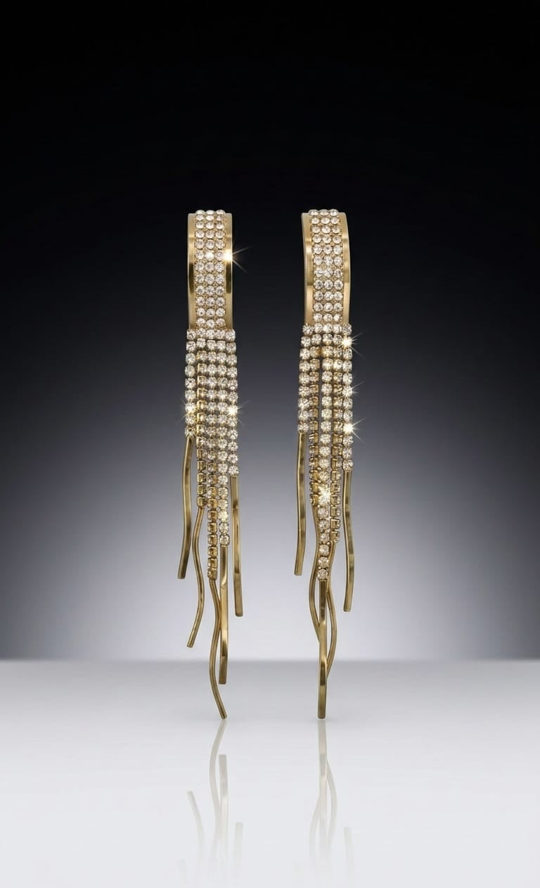 Crystal Flow Earring