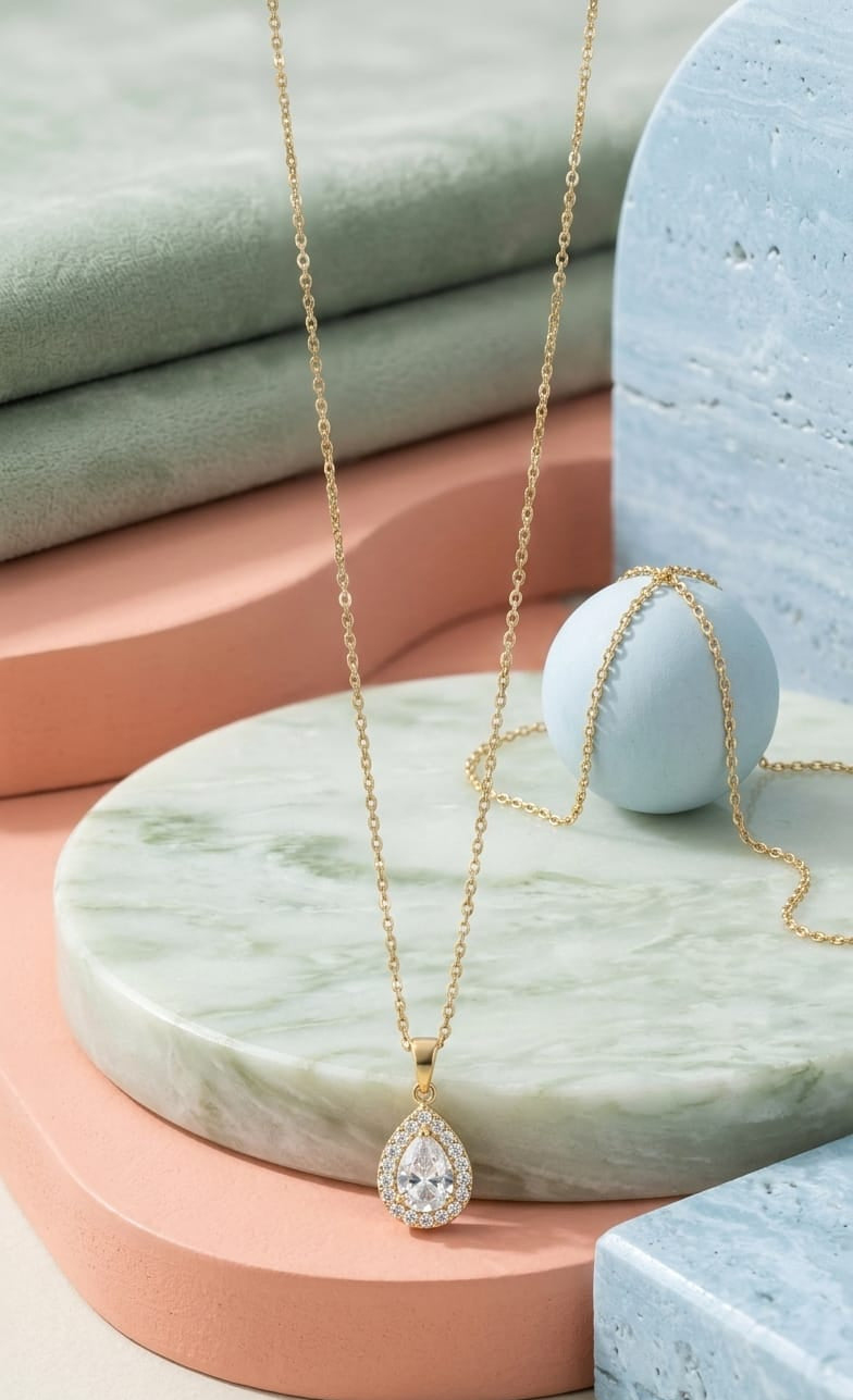 Golden Pear Pendant
