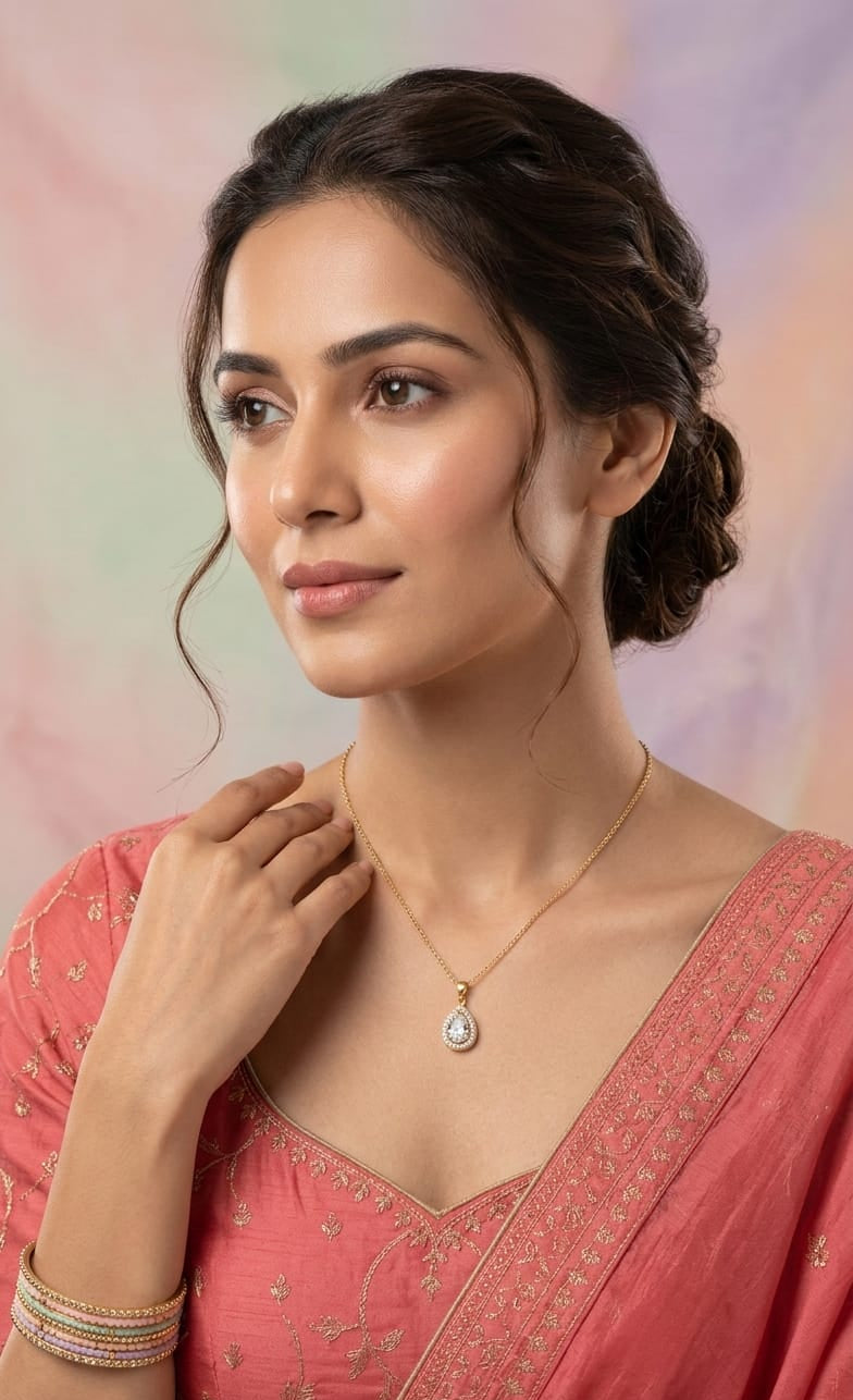 Golden Pear Pendant