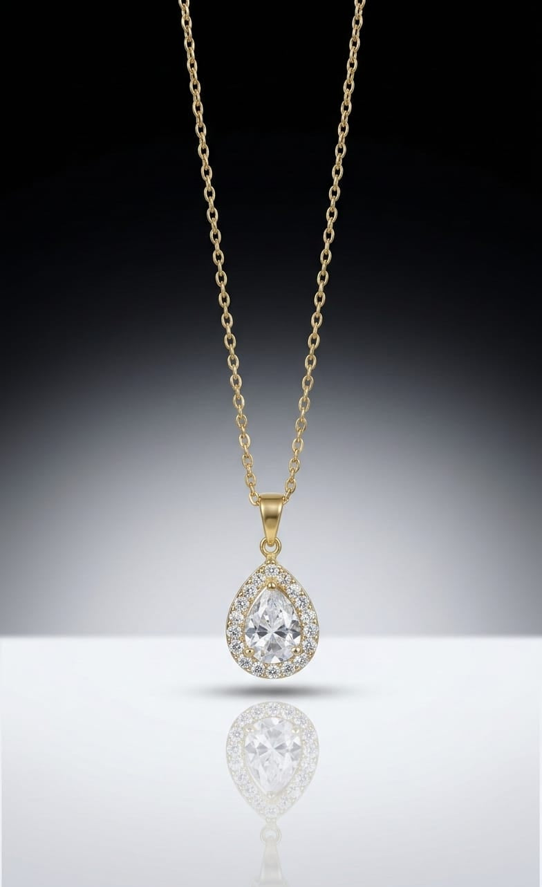 Golden Pear Pendant