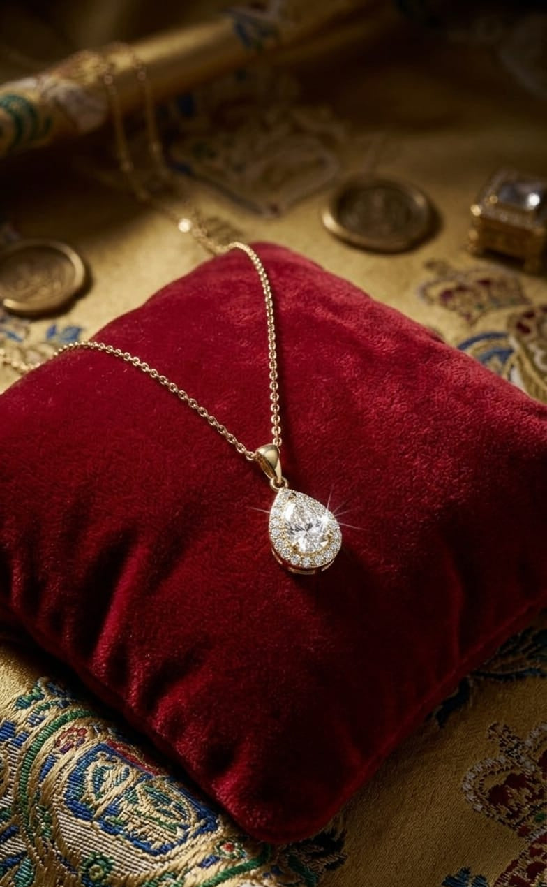 Golden Pear Pendant