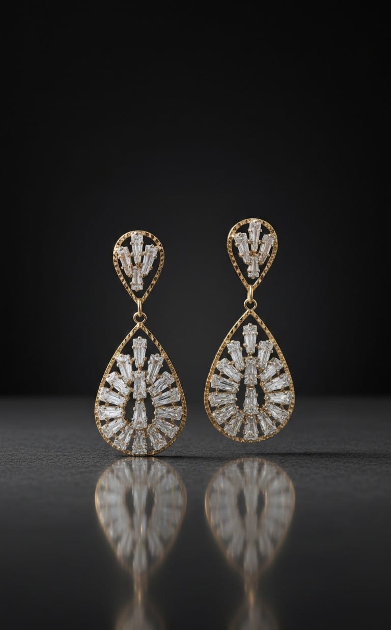 Gold Drop Earring