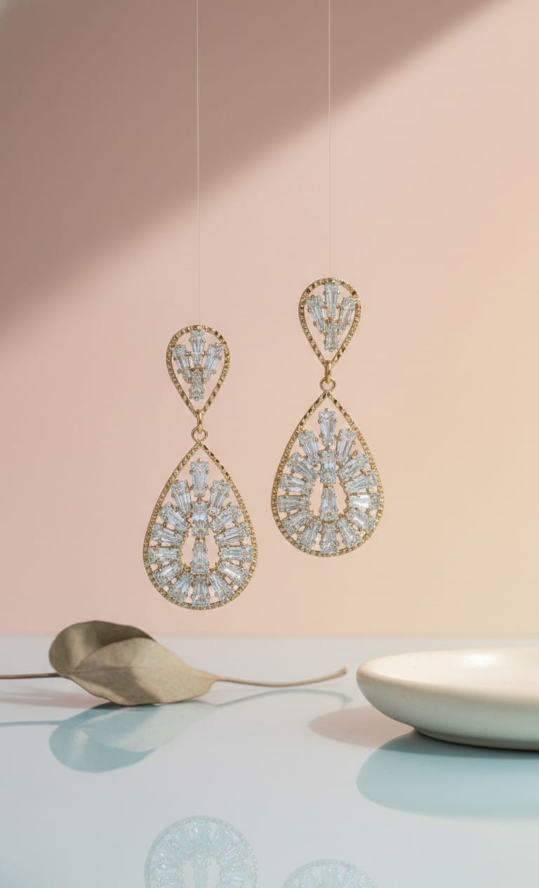 Gold Drop Earring