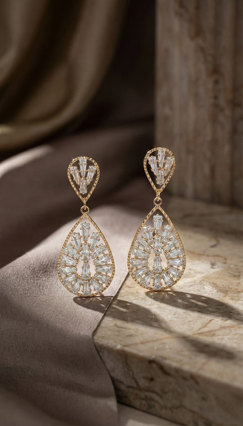 Gold Drop Earring