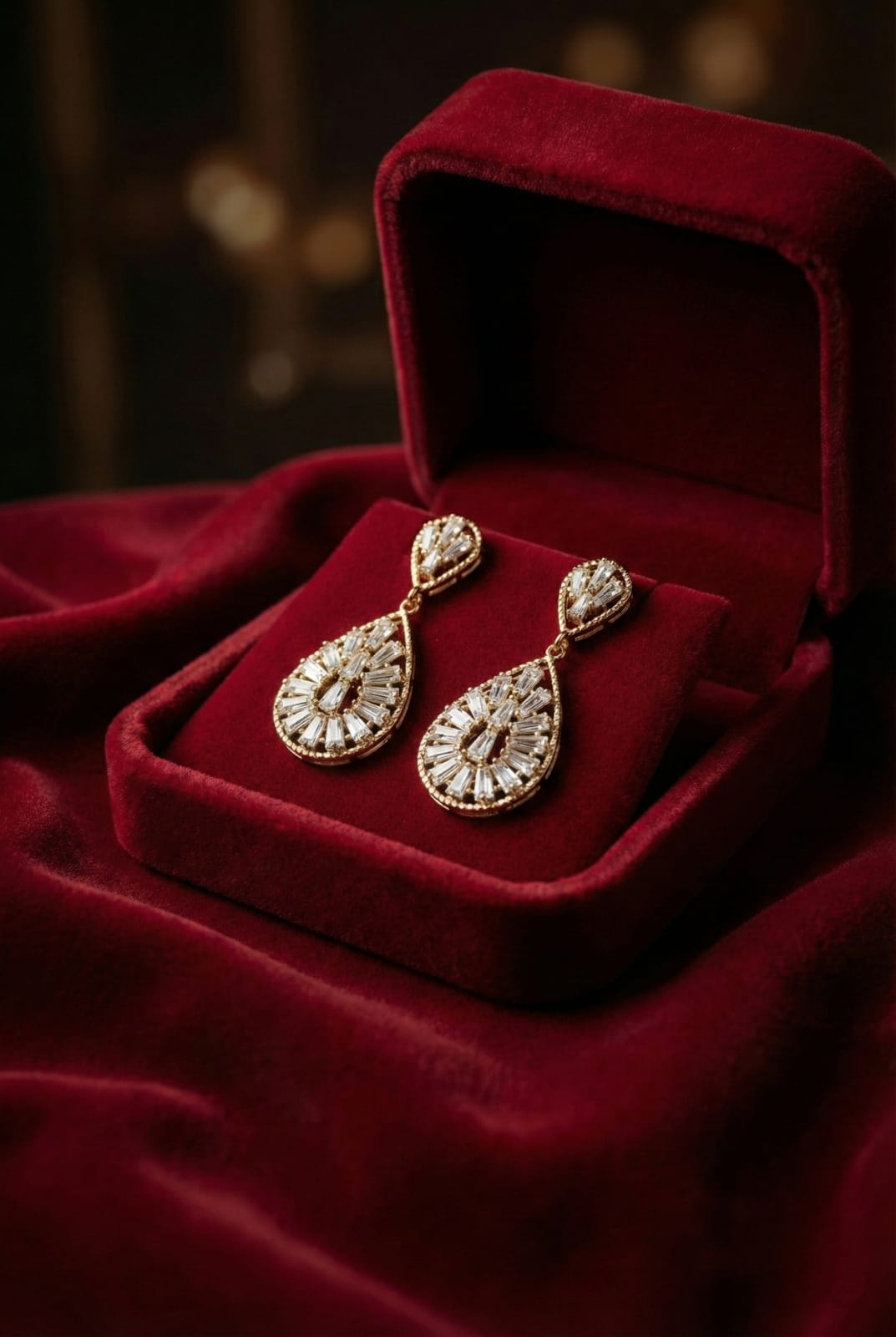Gold Drop Earring