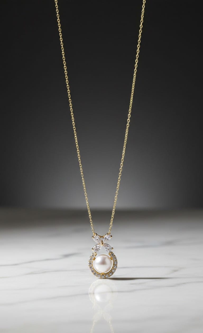 Butterfly Pearl Pendant