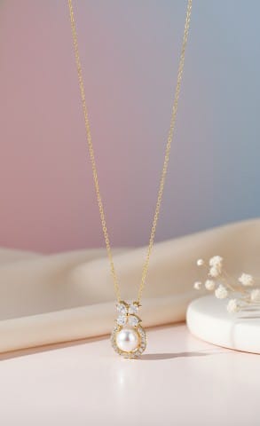 Butterfly Pearl Pendant