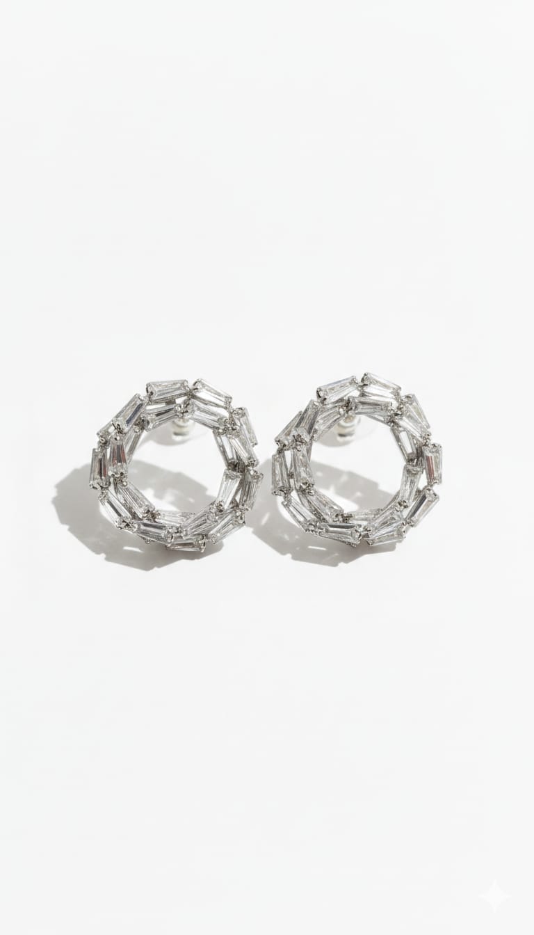 Crystal Crown Earring