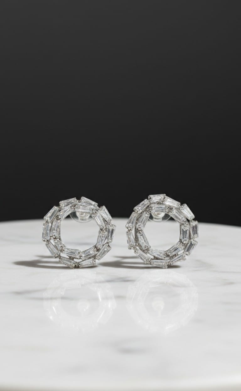 Crystal Crown Earring