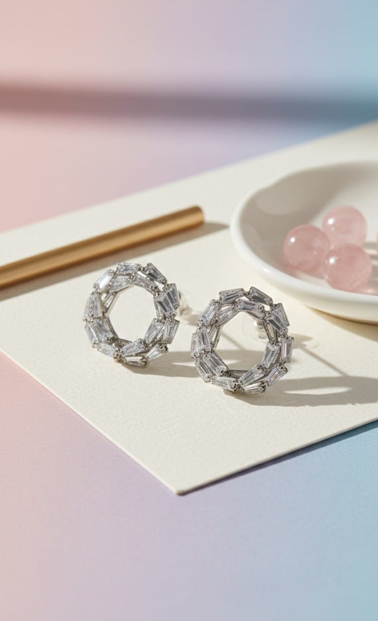 Crystal Crown Earring