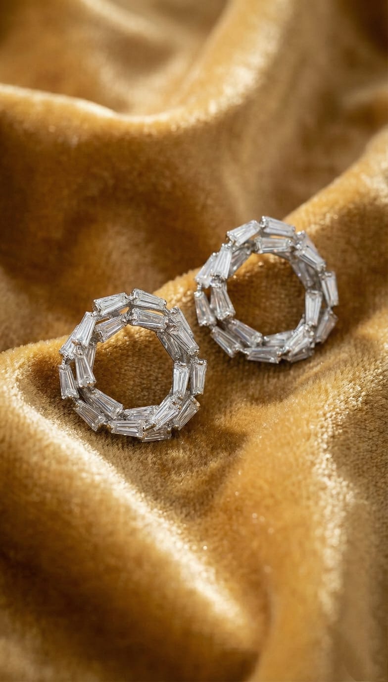 Crystal Crown Earring