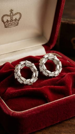 Crystal Crown Earring