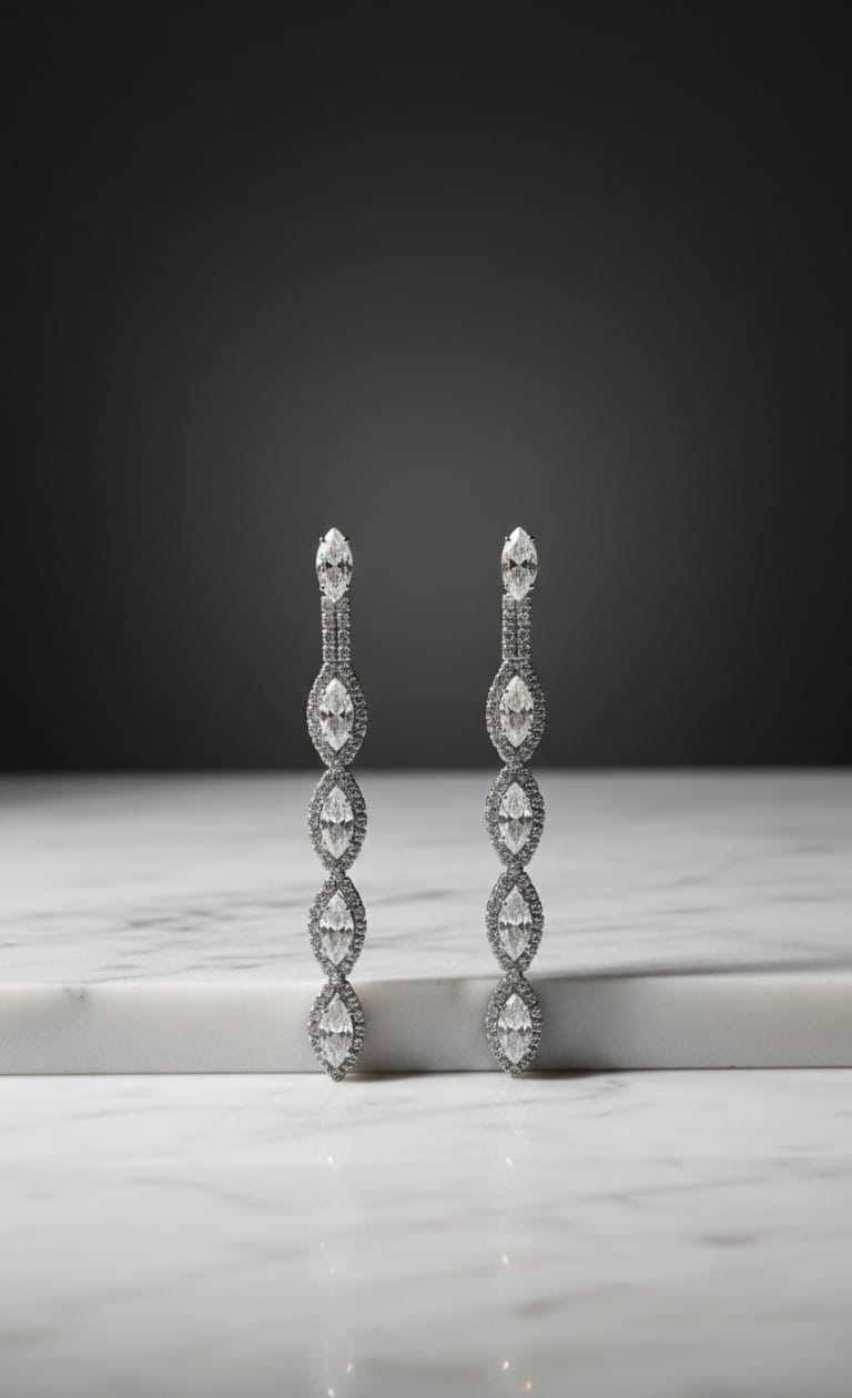 Crystal Tiered Earring