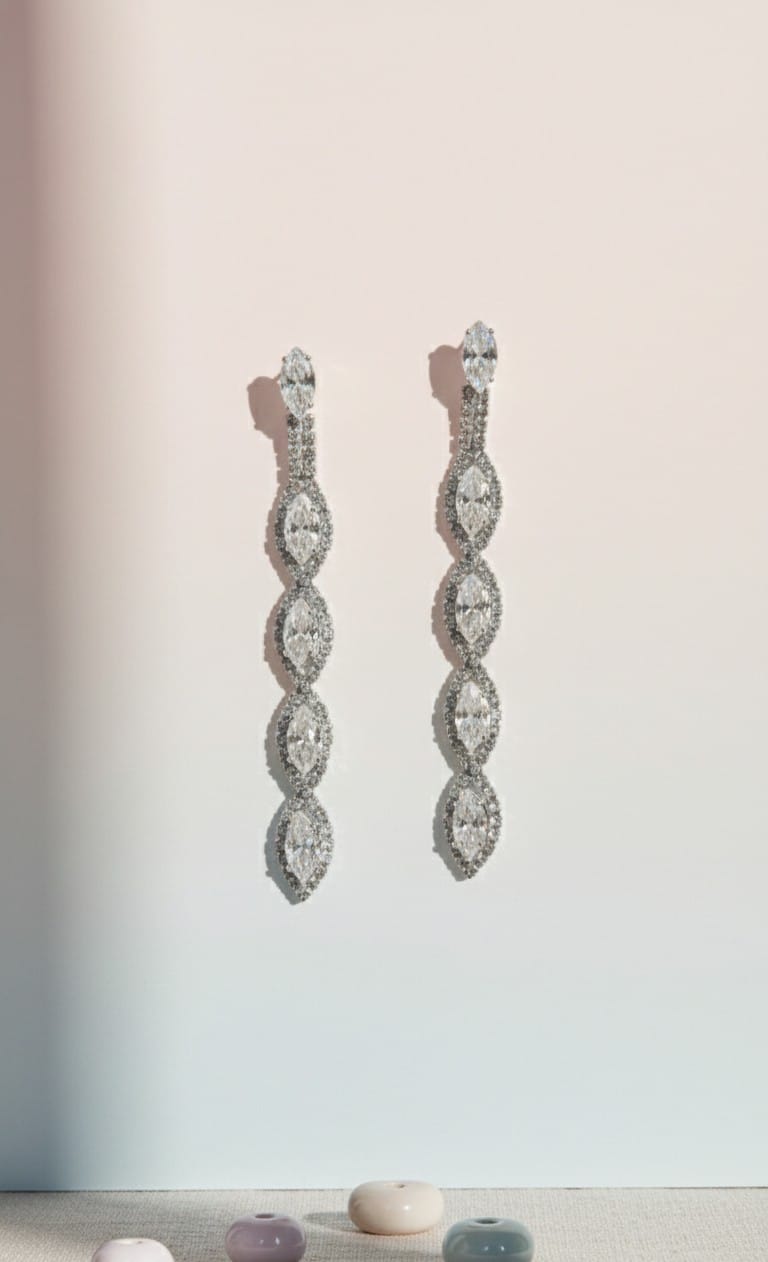 Crystal Tiered Earring