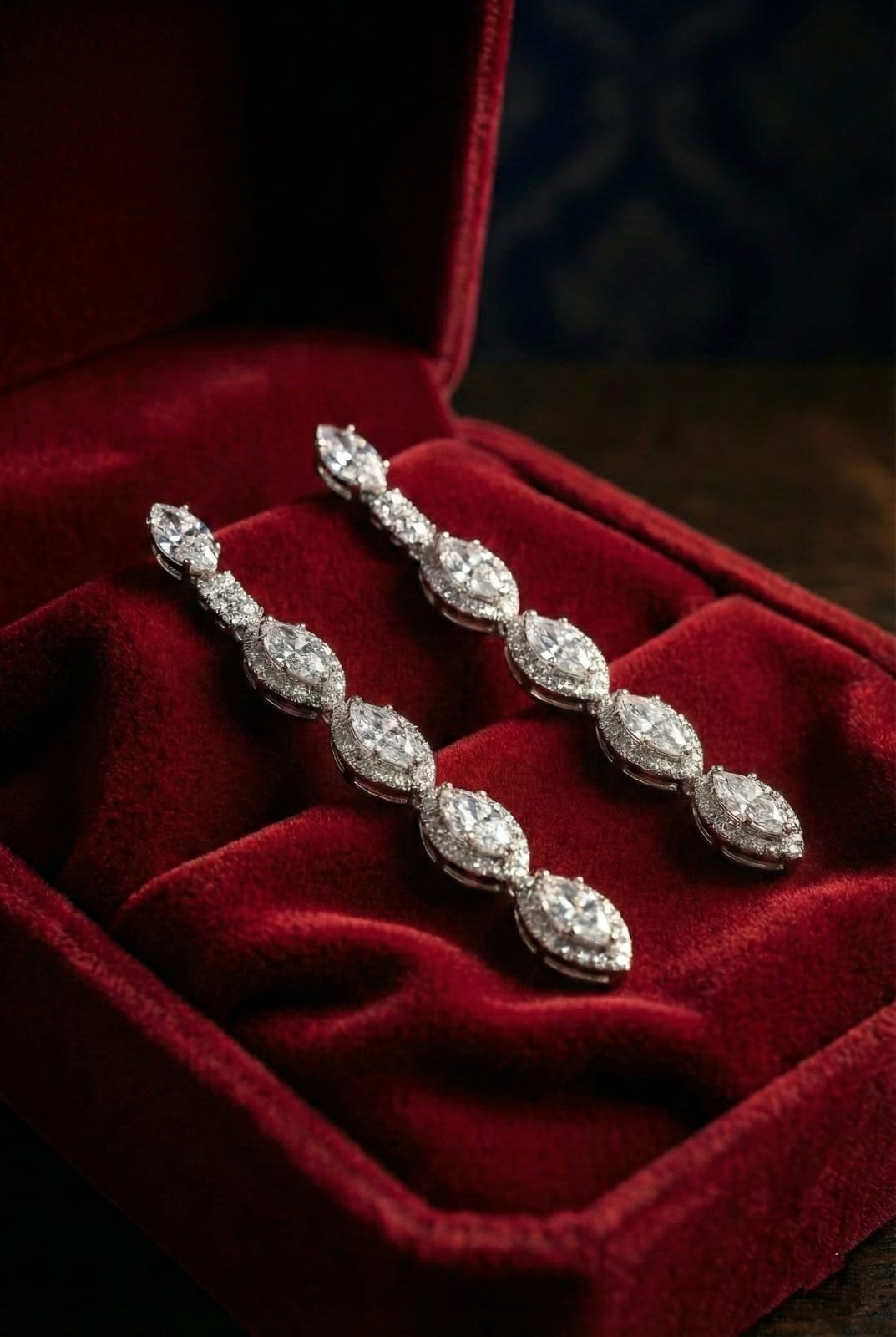 Crystal Tiered Earring