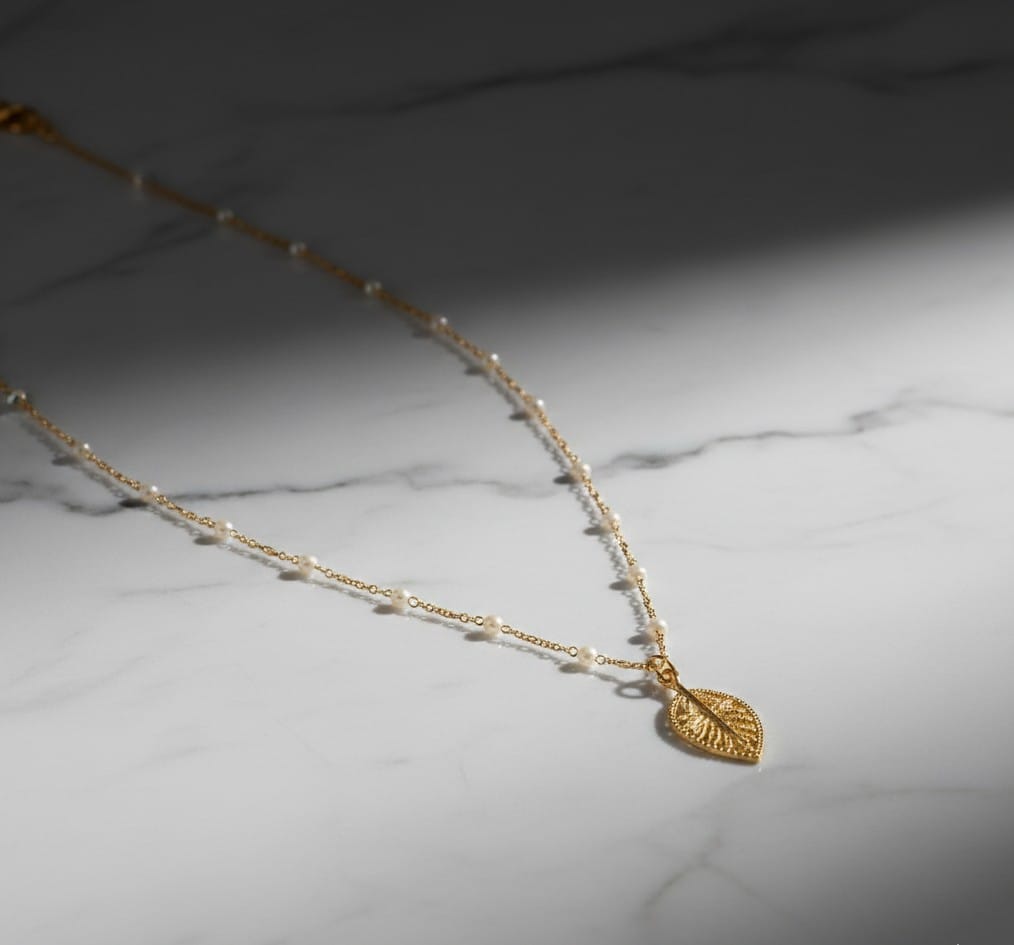 Gold Leaf Pendant