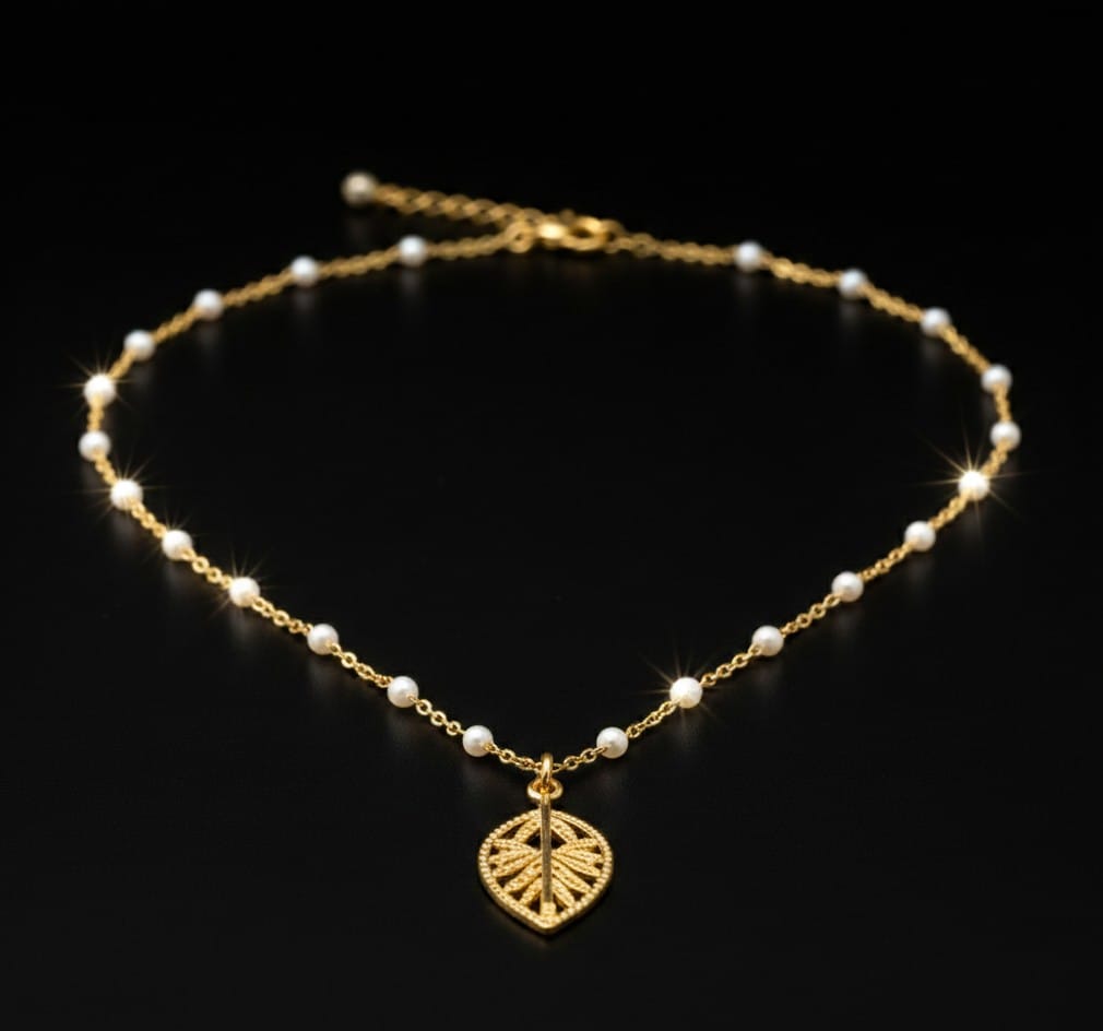 Gold Leaf Pendant