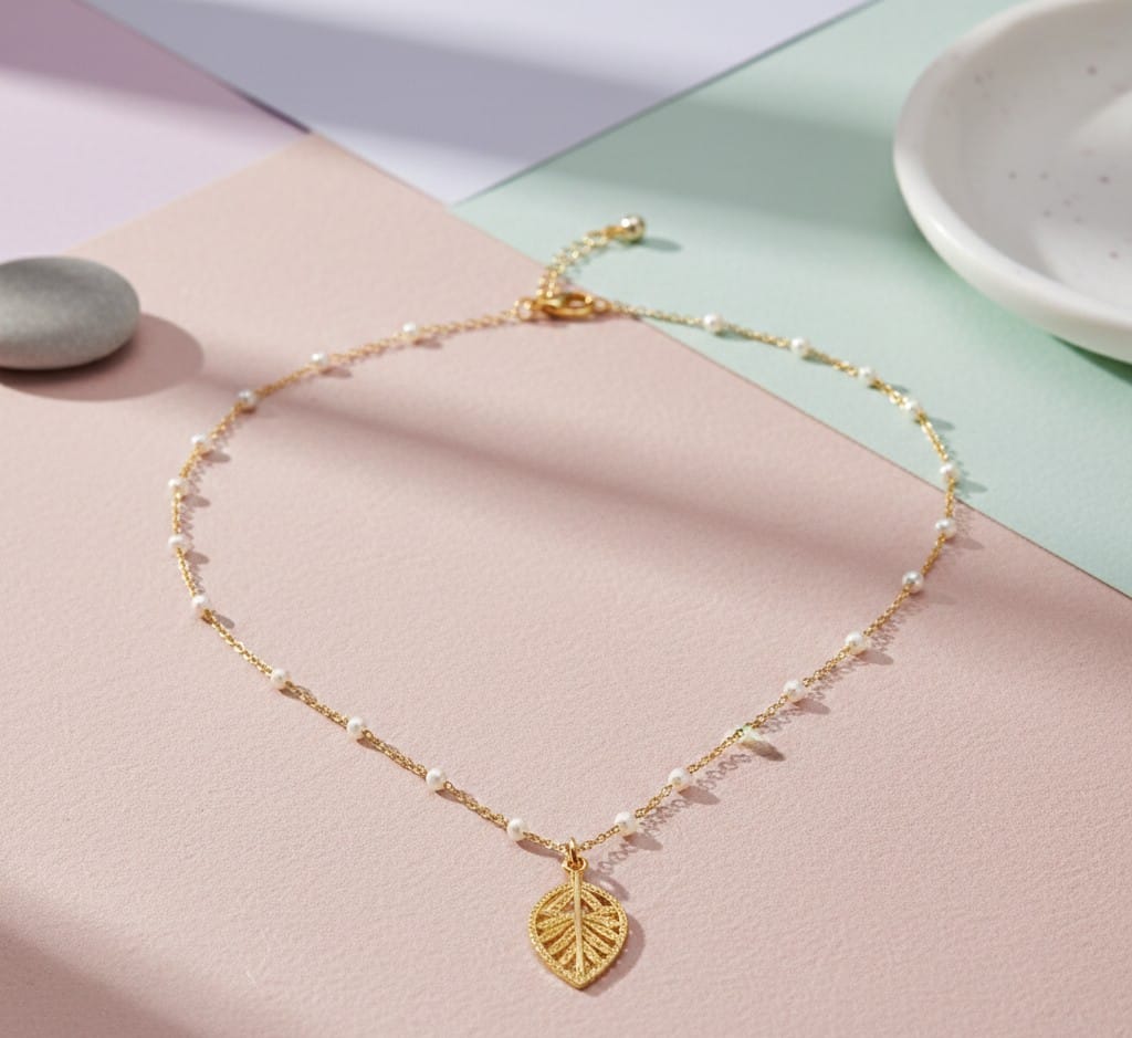 Gold Leaf Pendant
