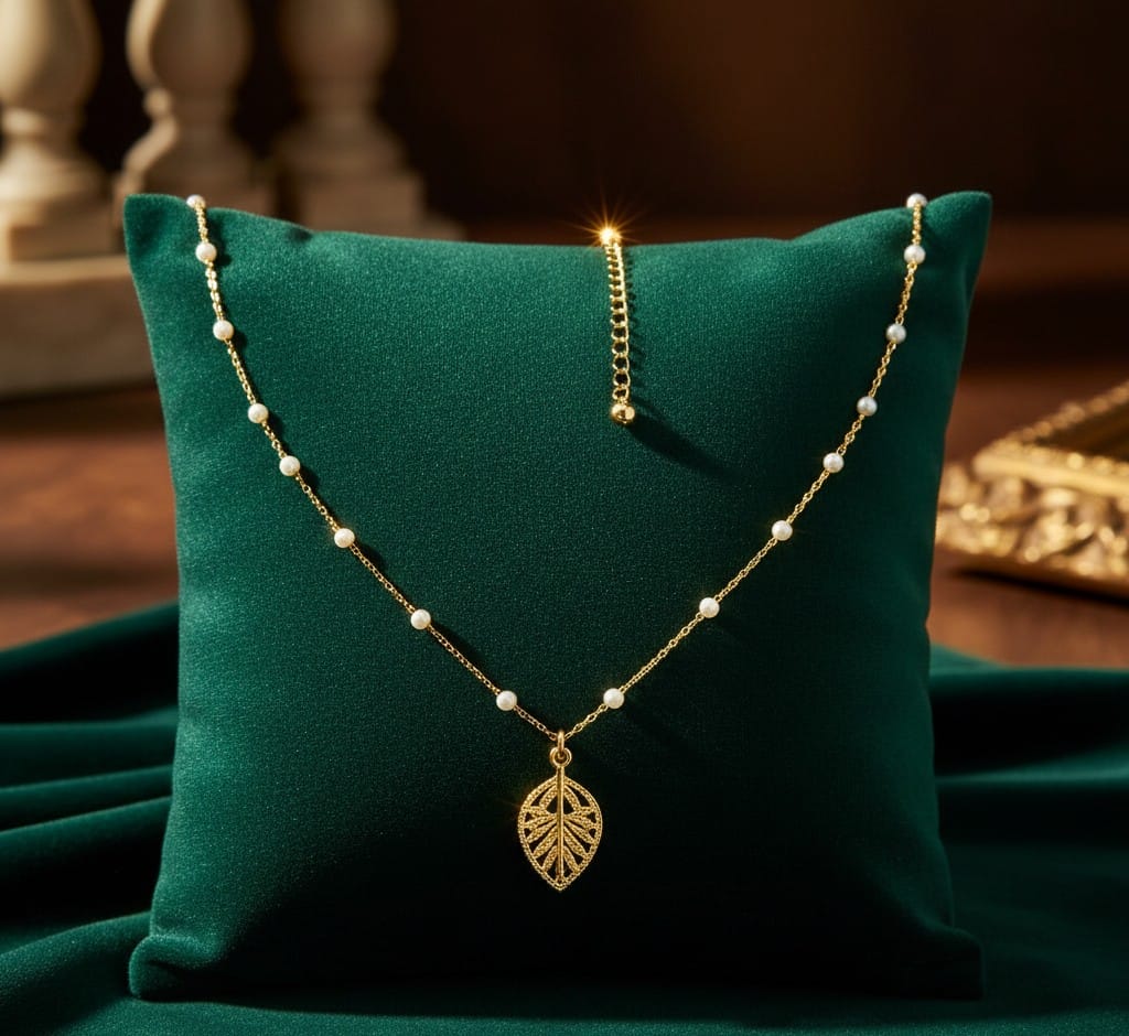 Gold Leaf Pendant