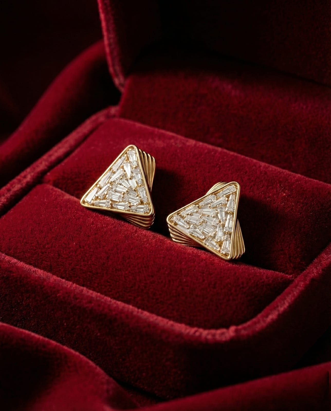 Golden Prism Earring