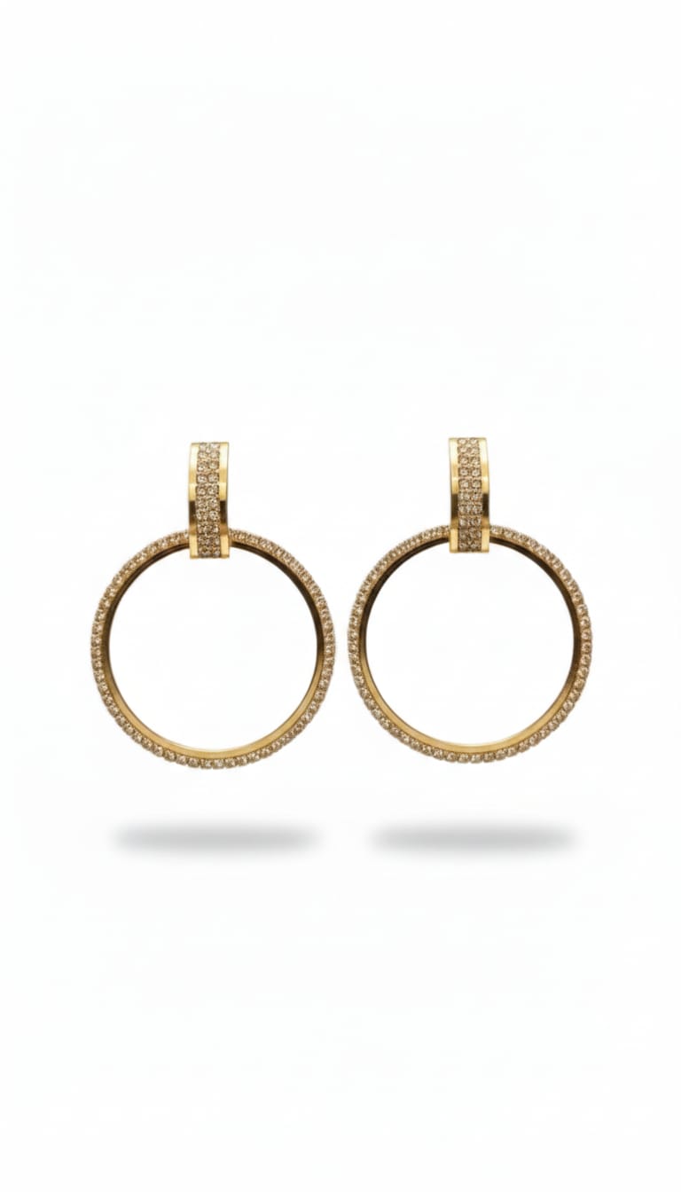 Crystal Circular Earring