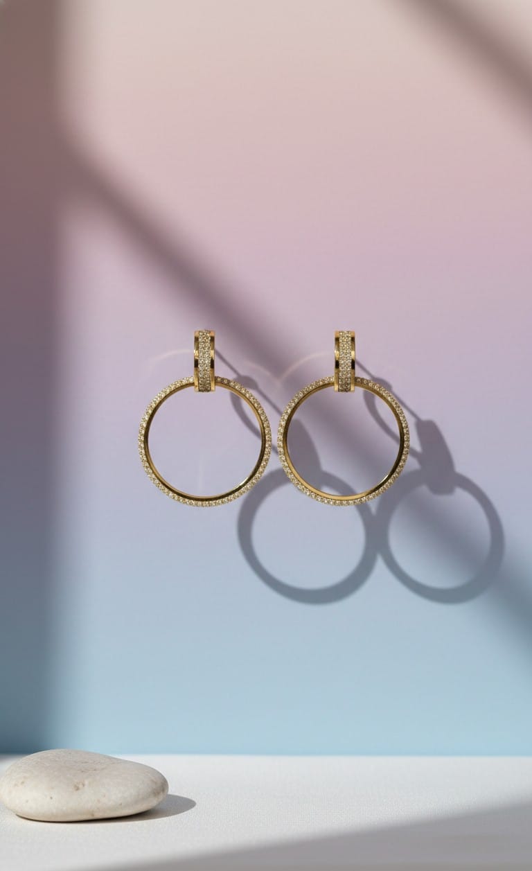 Crystal Circular Earring