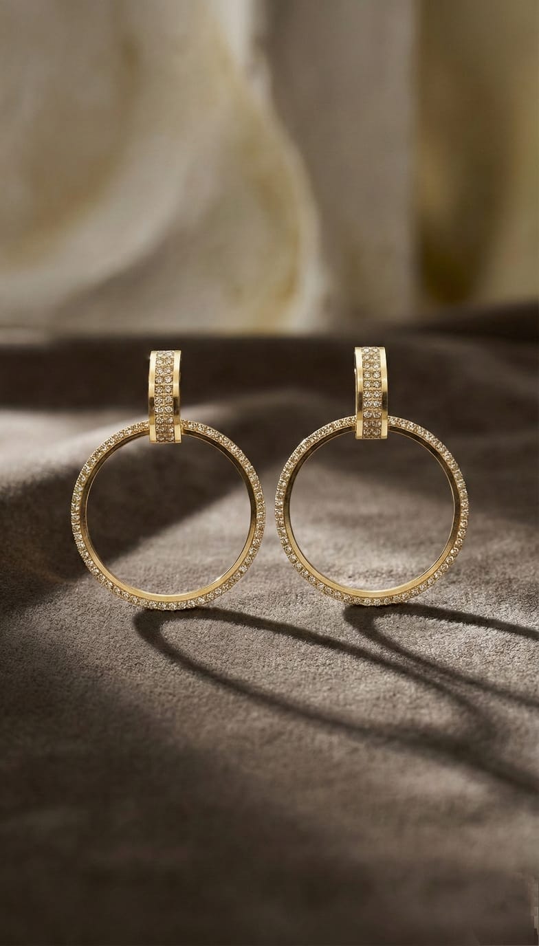 Crystal Circular Earring