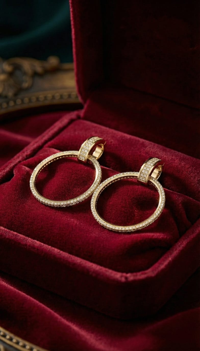 Crystal Circular Earring